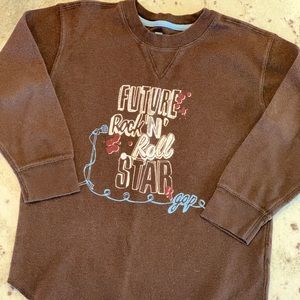 GAP kids thermal graphic long sleeve tee.